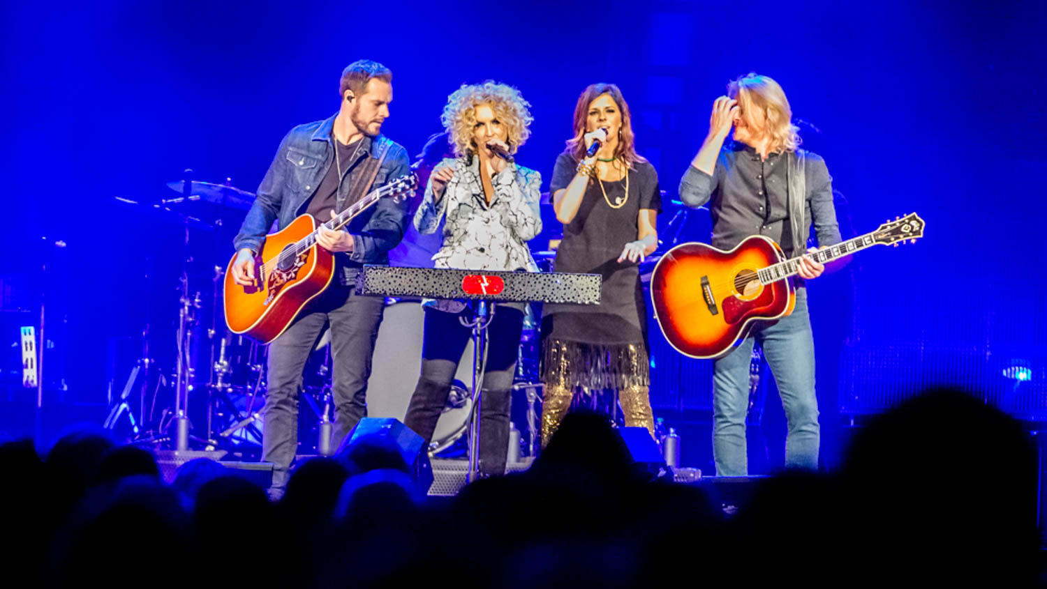 band playing on stage