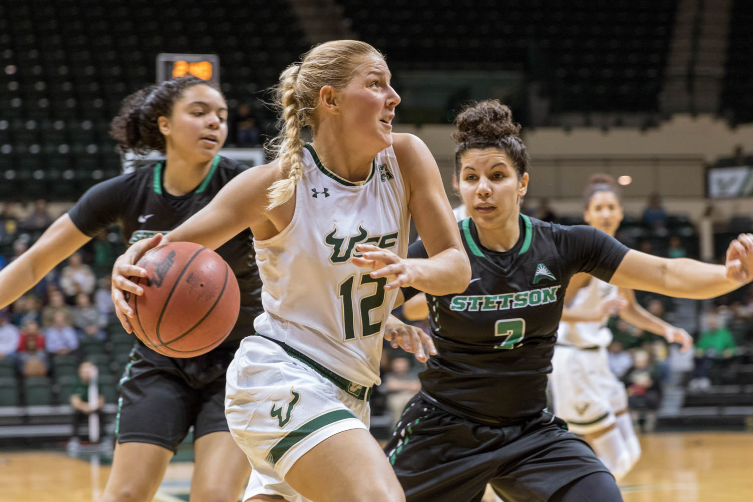 girls playing basketball