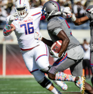 guy playing football